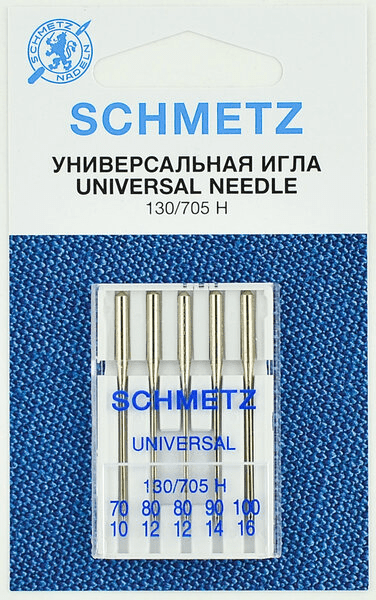 Иглы Schmetz универсальные (70x1, 80x2, 90x1, 100х1), 5 шт в Дубовке